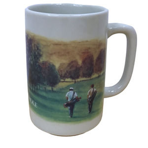 Vintage Otagiri Figi Graphics Ceramic Golf Mug Made in Japan Golf is Just Like..